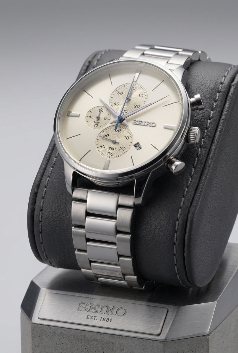 Seiko men's chronograph watch