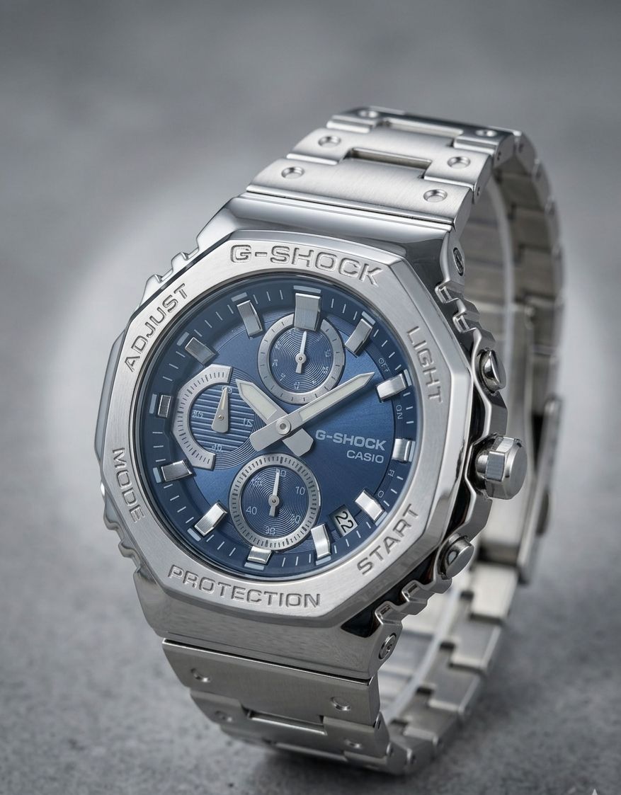 G-Shock Casio | SILVER CHAIN BLUE DIAL