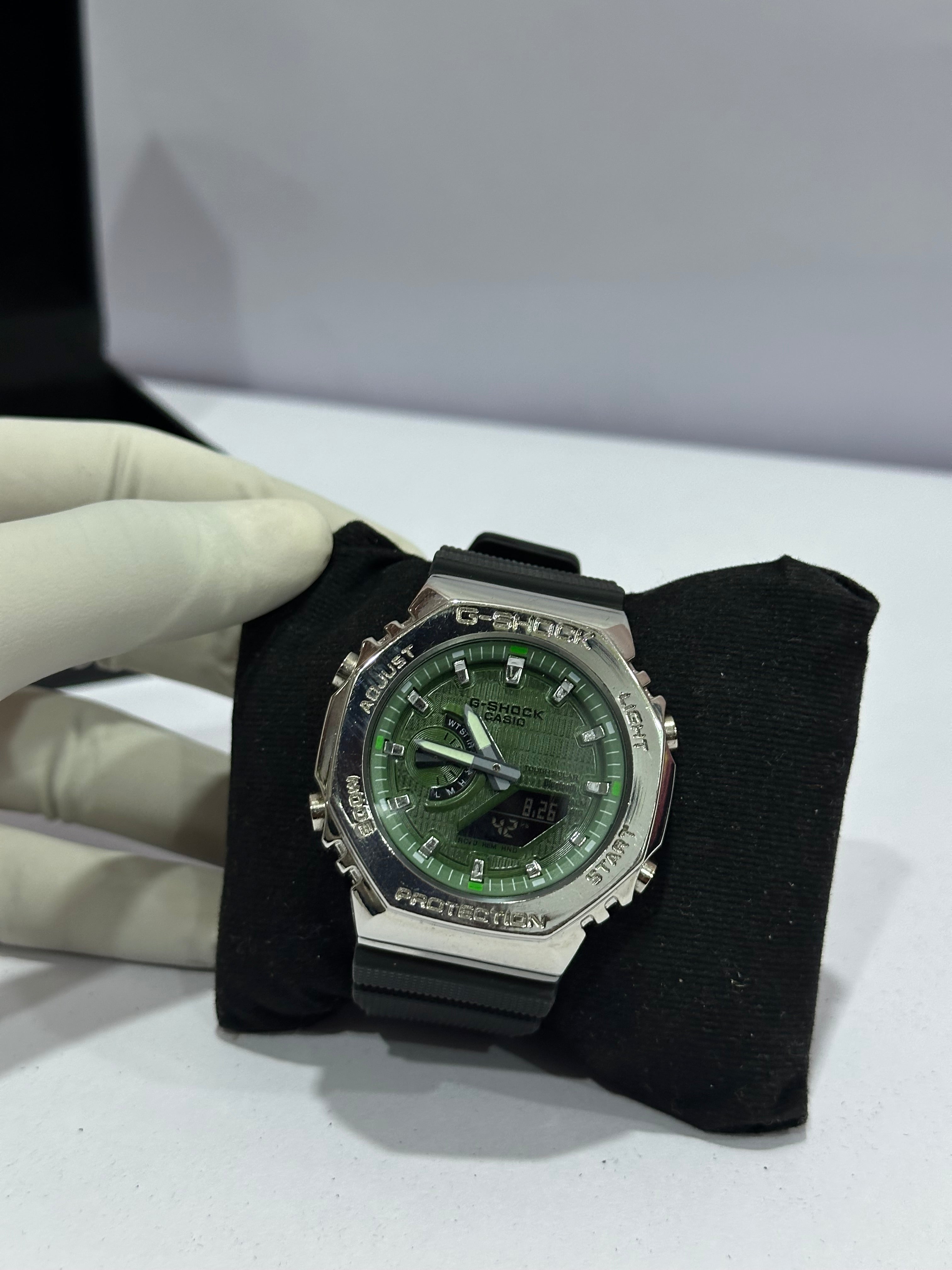 G-Shock Green Dial Black Strap Premium Watch