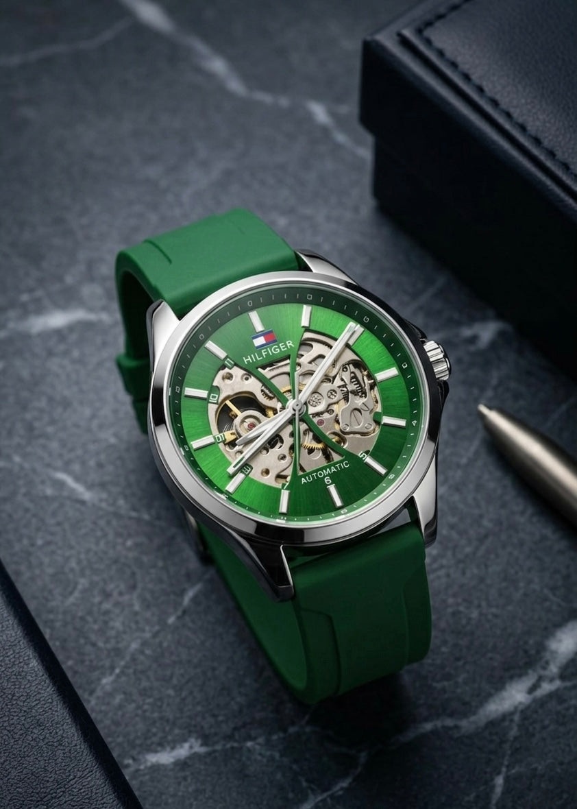 HILFIGER | AUTOMATIC | PREMIUM GREEN WATCH
