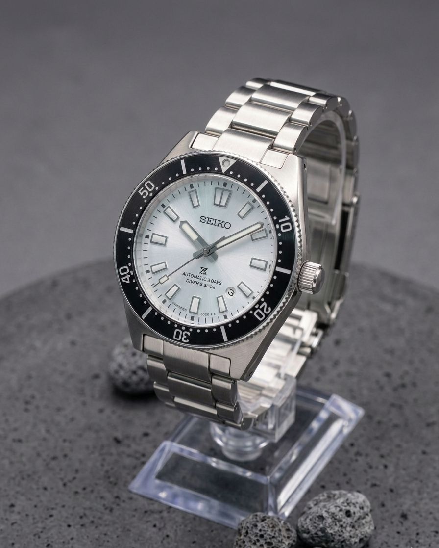 Seiko Prospex 140th Anniversary Limited Edition | SILVER CHAIN, BLACK AND WHITE DIAL