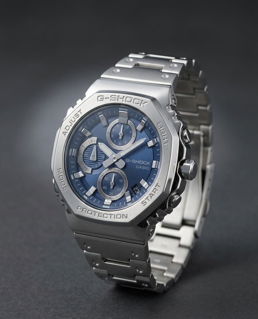 G-Shock Casio | SILVER CHAIN BLUE DIAL