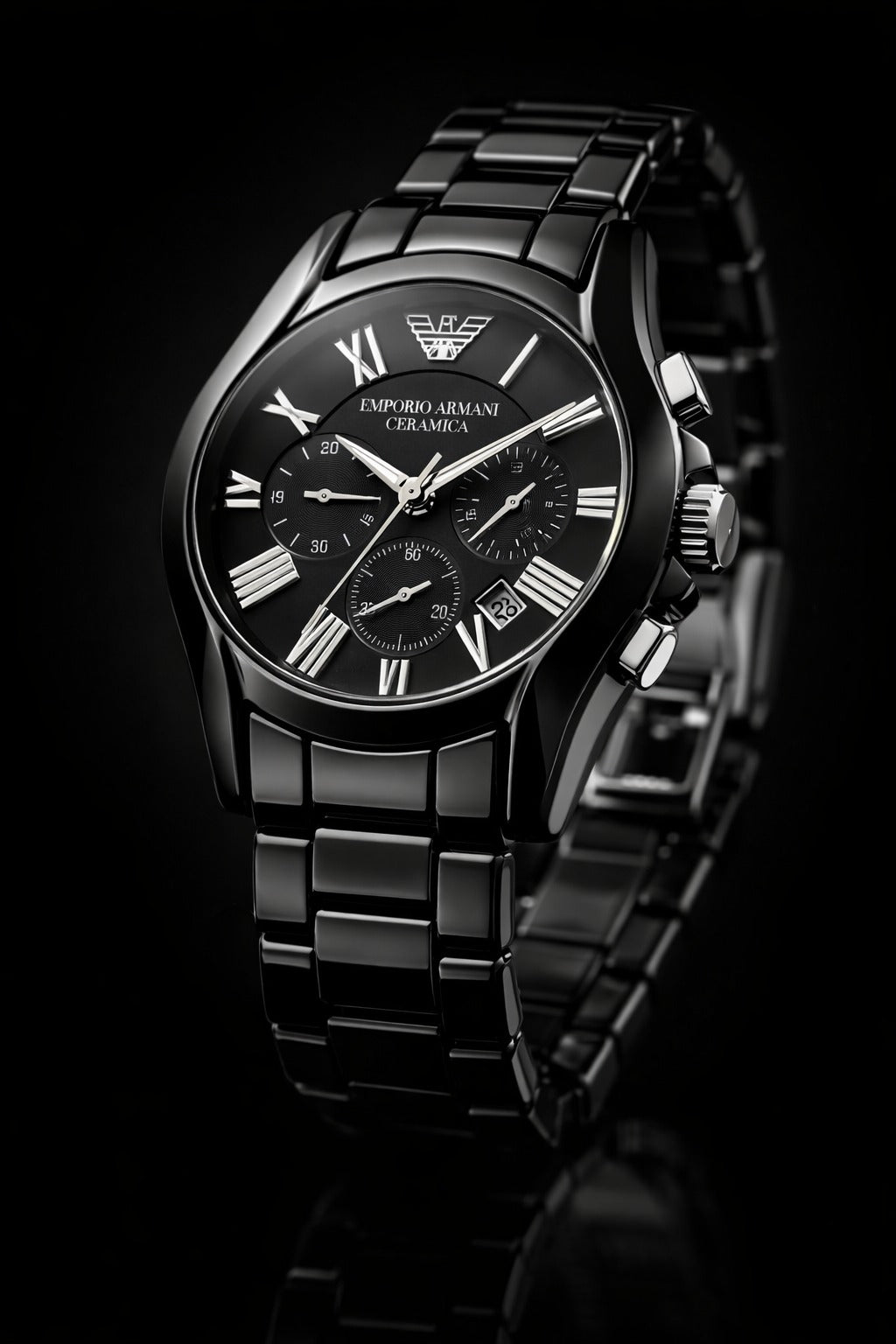 Emporio Armani Ceramica Black Chronograph